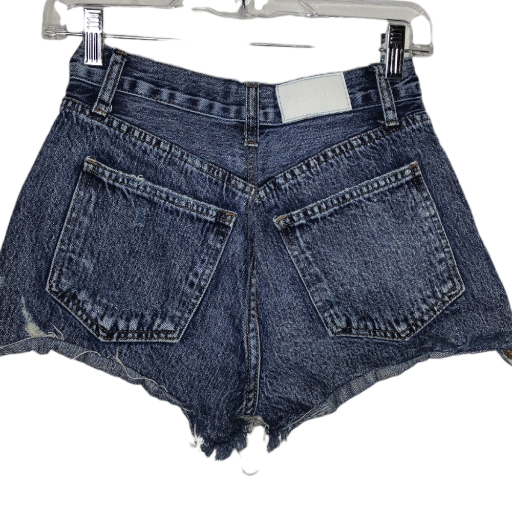 Pistola Kylee Relaxed High Rise Cuffed Short in Luna - Picture 2 of 5